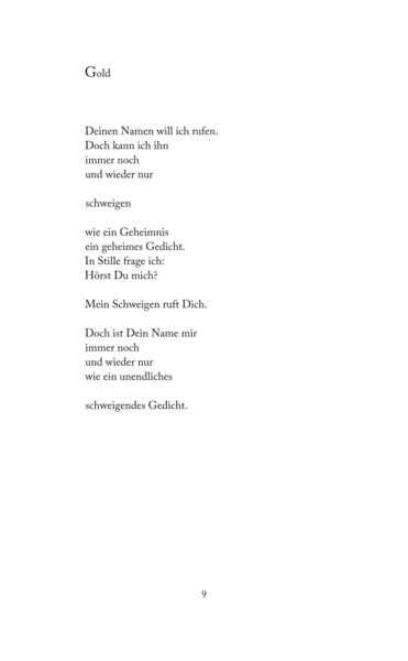 Mein Schweigen ruft Dich 4